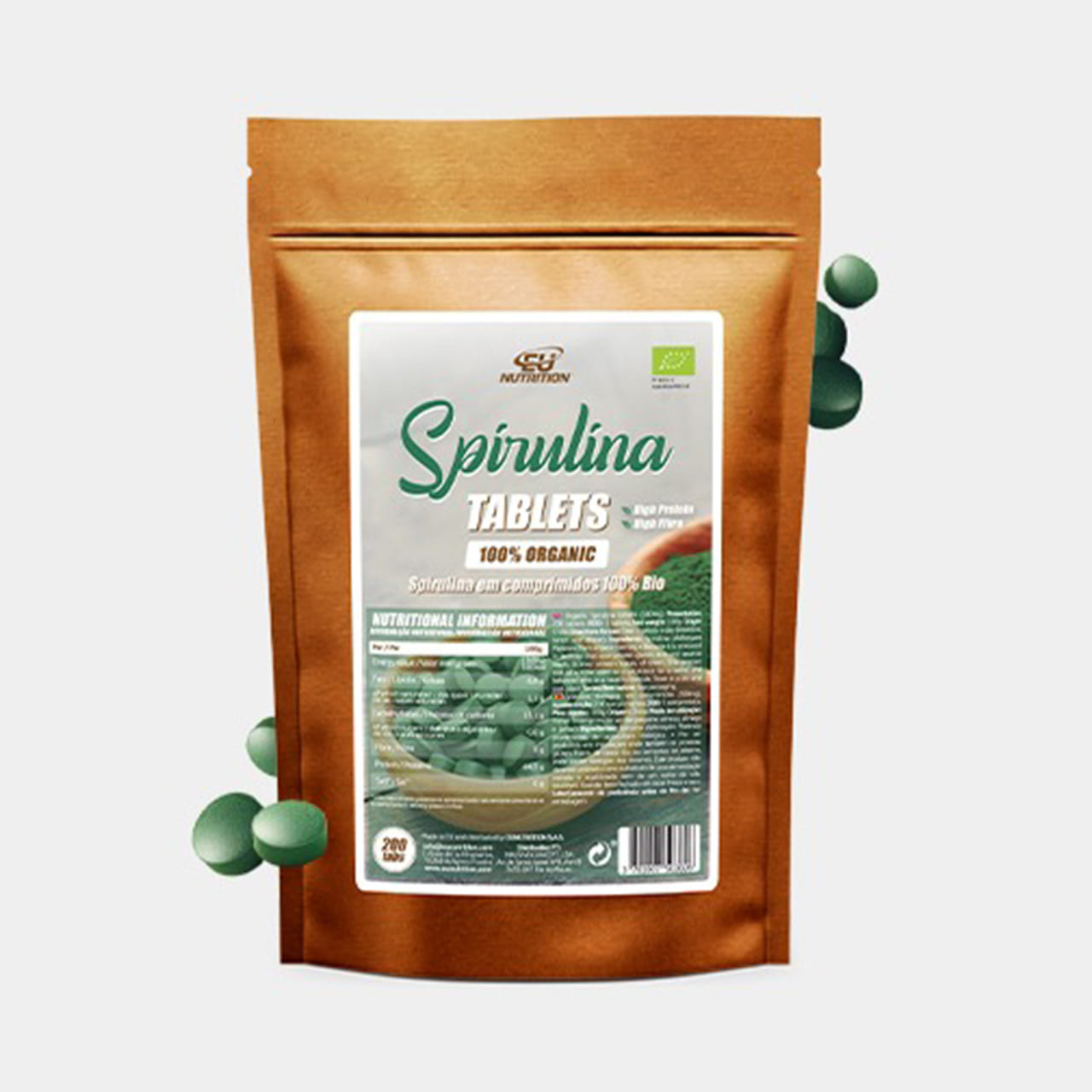 SPIRULINA EM PO BIO EU NUTRITION 125G
